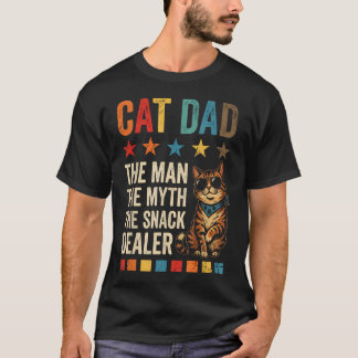 T-shirt Papa Chat L'Homme Mythe Distributeur de Friandises