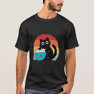 T-shirt papa chat noir attitude de chat noir parent de cha