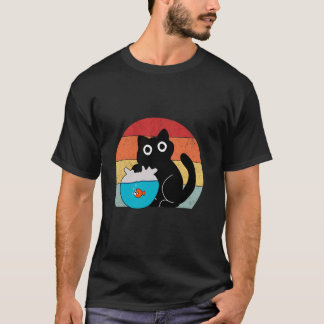 T-shirt papa chat noir attitude de chat noir parent de cha