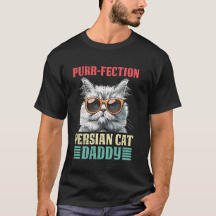 T-shirt Papa Chat PERFECTION-FELINE PAPA CHAT Drôle Hommes
