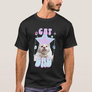 T-shirt Papa Chat Y2K Harajuku Esthétique Parent de Fourru