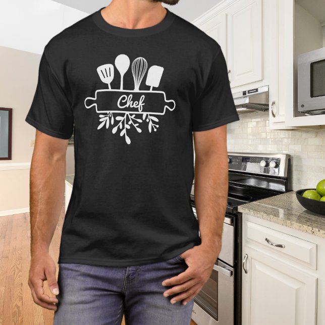 T-shirt Papa Chef Cuisine Ustensile et verdure (Créateur téléchargé)