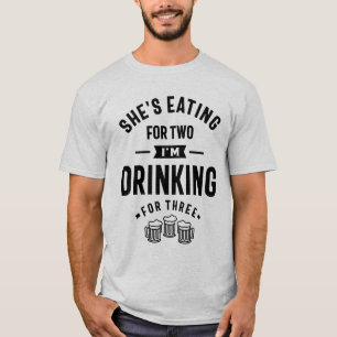 T-shirt Papa Chemise Drôle Papa va accoucher