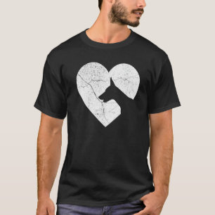 T-shirt Papa Chien Doberman Drôle Coeur Saint Valentin M