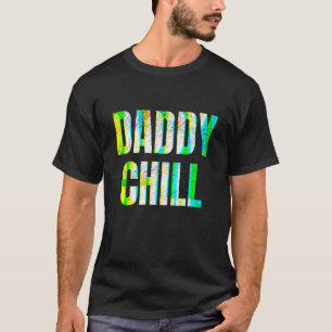 T-shirt Papa Chill Drôle Viral Tik Meme Tendance Endommagé