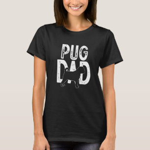 T-shirt Papa Chiot Pug Drôle Papa Chien