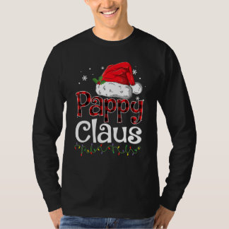 T-shirt Papa Claus Chapeau de Père Noël Carreaux Rouges Bu