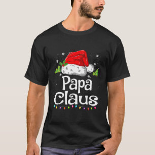 T-shirt Papa Claus Chemise Noël Pyjama Famille Corresponda