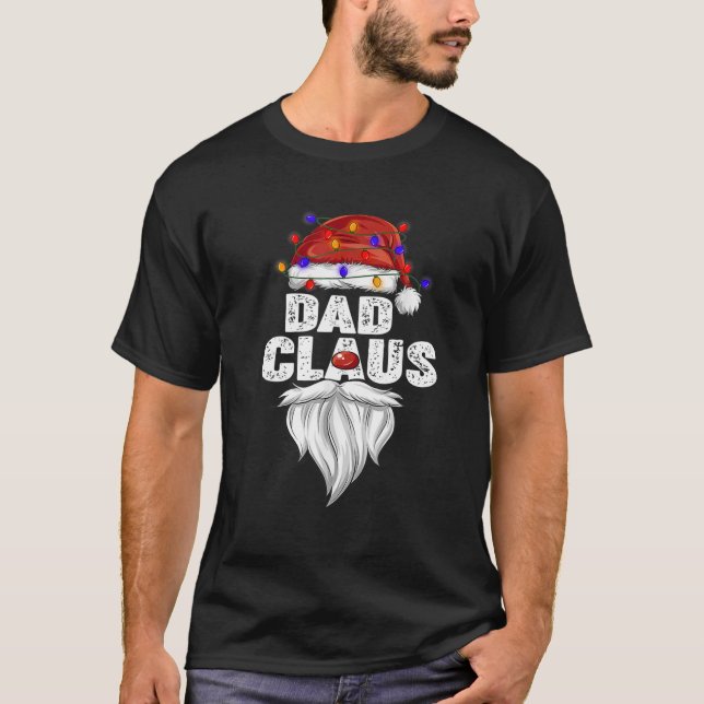 T-shirt Papa Claus, Famille Correspondant Papa Claus Pajam (Devant)