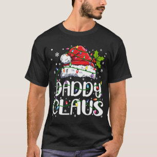 T-shirt Papa Claus Lumières de Noël Pyjama Famille Matchin