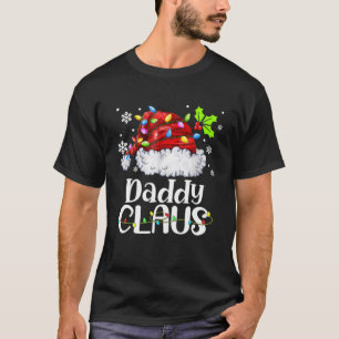 T-shirt Papa Claus Père Noël Chapeau Noël Lumière Noël Fam