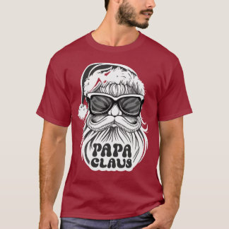 T-shirt Papa Claus Père Noël Funny Noël Pyjamas Fun