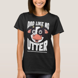 T-shirt Papa comme pas d'élevage de vaches Papa agriculteu