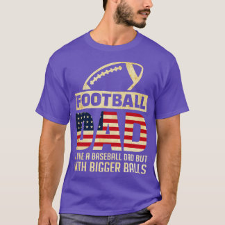 T-shirt Papa Comme Un Père De Basball Mais Avec Des Ballon