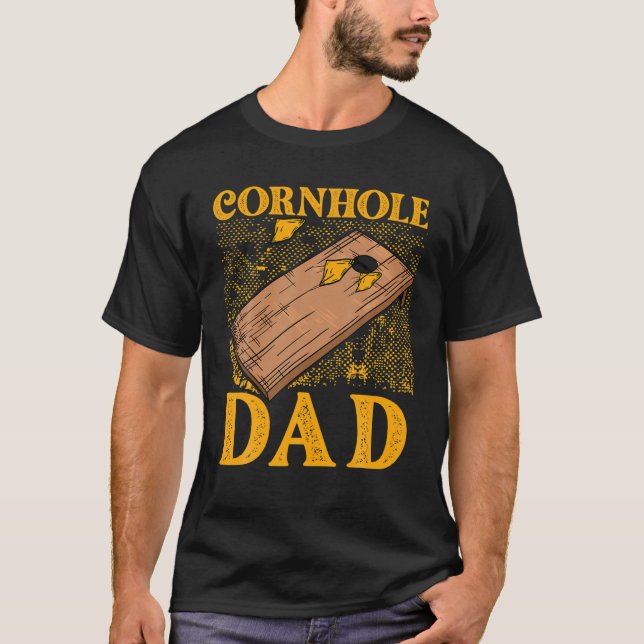 T-shirt Papa Cornhole (Devant)
