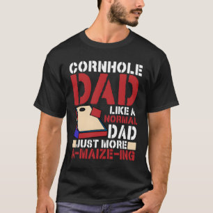 T-shirt Papa Cornhole Papa Normal Juste Un Papa Épatant Co