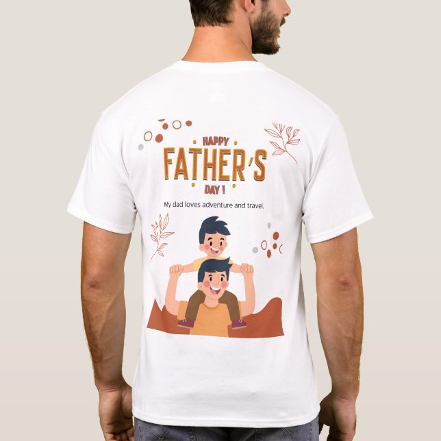T-shirt Papa : Correcteur des objets, Créateur de souvenir (Dos)