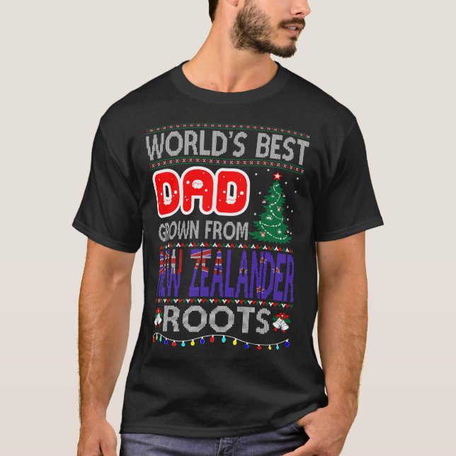 T-shirt Papa Cultive Nouvelle-Zélande Racines Sweater de N (Devant)