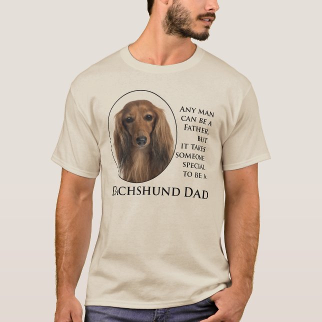 T-shirt papa Dachshund (Devant)