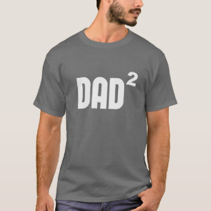 T-shirt Papa Dad2 carré exponentiellement