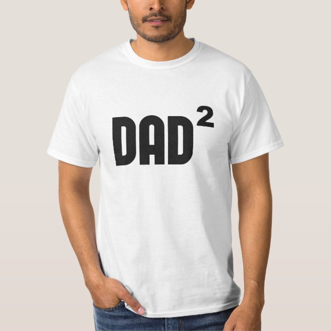 T-shirt Papa Dad2 carré exponentiellement (Devant)