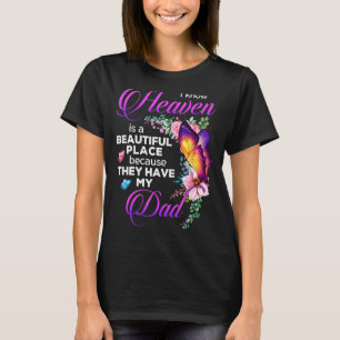 T-shirt Papa Dans Le Ciel Père Sympathie Pour Le Beurre De