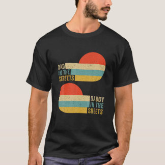 T-shirt Papa Dans Les Rues Papa Dans Les Feuilles Présente