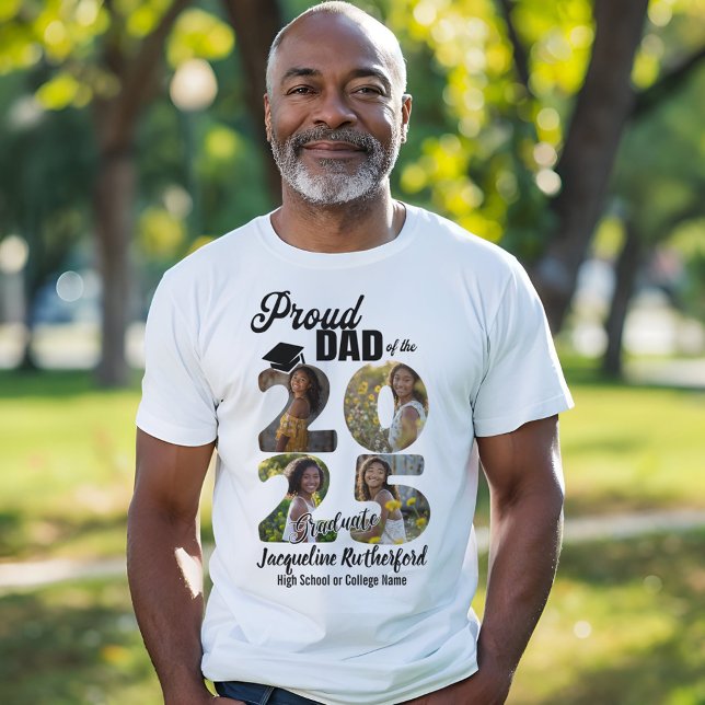 T-shirt Papa de 2025 Graduate (Dad of 2025 Graduate T-Shirt)