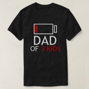 T-shirt Papa De 3 Garçons Fête des pères Idée Cadeau