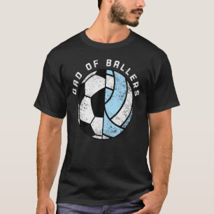 T-shirt Papa De Ballers Soccer Volleyball Papa