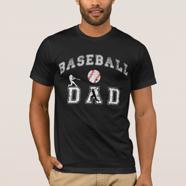 T-shirt Papa de base-ball (Devant)