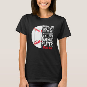 T-shirt Papa De Baseball Certaines Personnes Doivent Atten