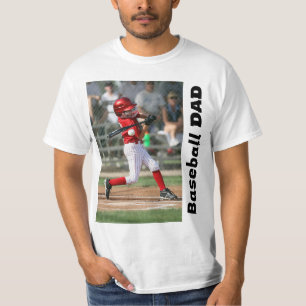 T-shirt papa de baseball personnalisé