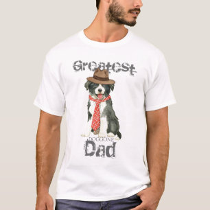 T-shirt Papa de border collie