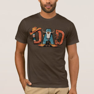 T-shirt Papa de Cowboy : dur, vrai et intemporel