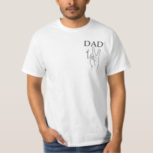 T-shirt PAPA DE DEUX, père de jumeaux, père de trois