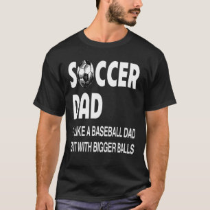 T-shirt Papa De Football Avec De Plus Grandes Boules Amate