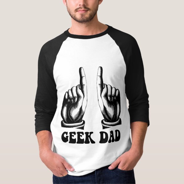 T-shirt papa de geek (Devant)