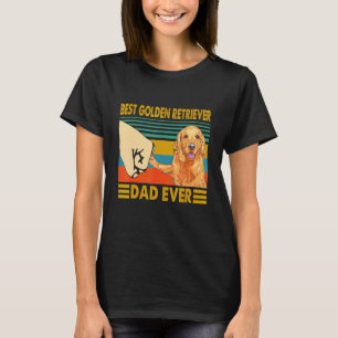 T-shirt Papa de Golden Retriever le plus drôle et le meill