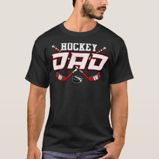 T-shirt Papa de Hockey pour Hommes Papa Fête des pères Pul