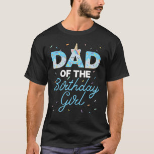 T-shirt Papa de la fille d'anniversaire - Unicorn Donut gr