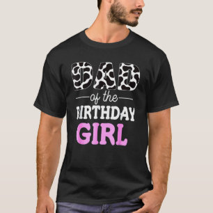 T-shirt Papa de la fille d'anniversaire Vache de la ferme