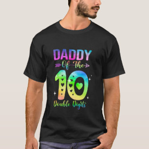 T-shirt Papa de la fille qui fête son anniversaire Double
