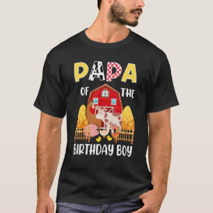 T-shirt Papa de la fille qui fête son anniversaire Ferme d