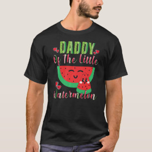T-shirt Papa De La Petite Famille Melon Watermelon Matchi