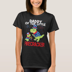 T-shirt Papa De La Petite Pirate Patriotique Tre Mignonne