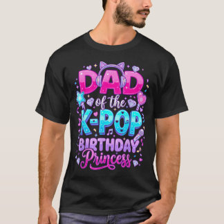 T-shirt Papa de la princesse d'anniversaire de la K-Pop mu
