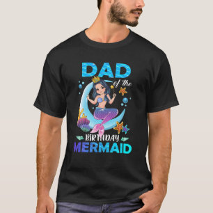 T-shirt Papa De La Sirène D'Anniversaire Famille Correspon