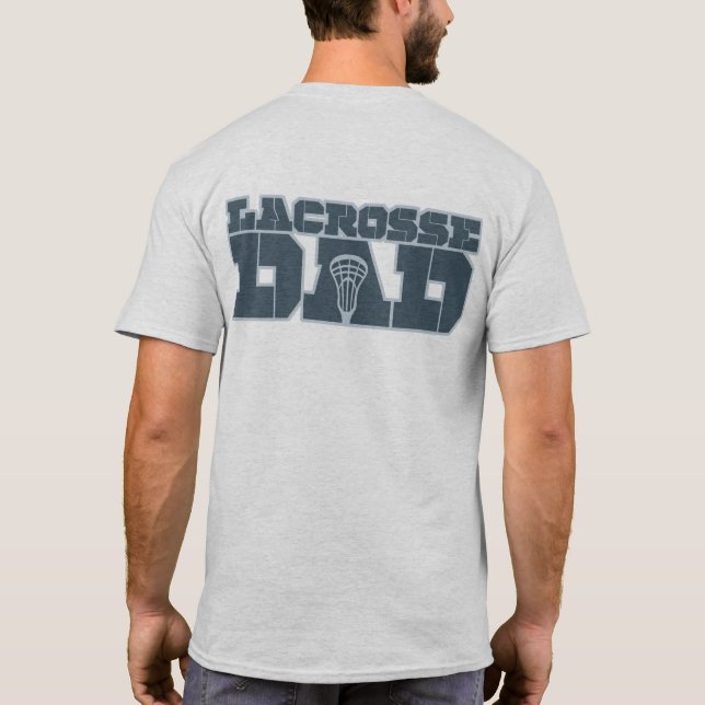 T-shirt Papa de lacrosse (Dos)