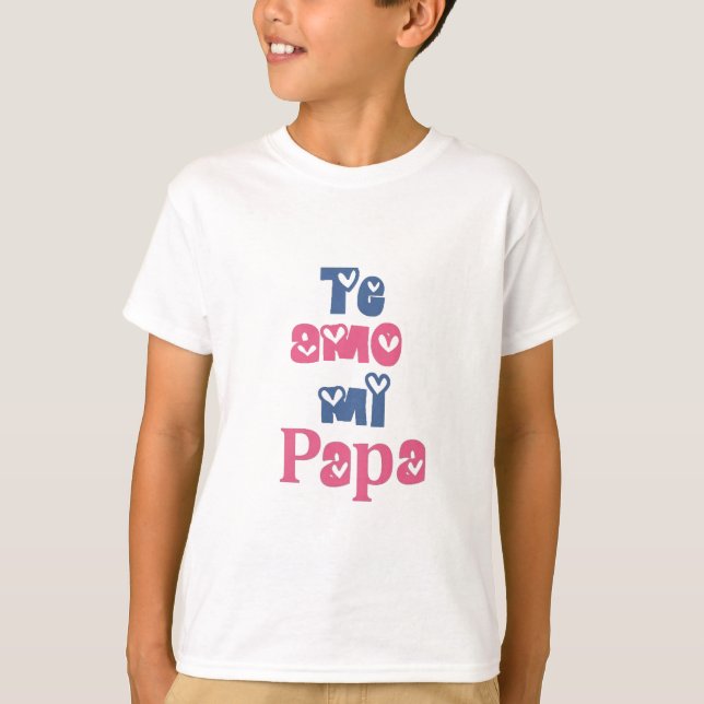T-shirt Papa de l'AMO MI de Te (Devant)